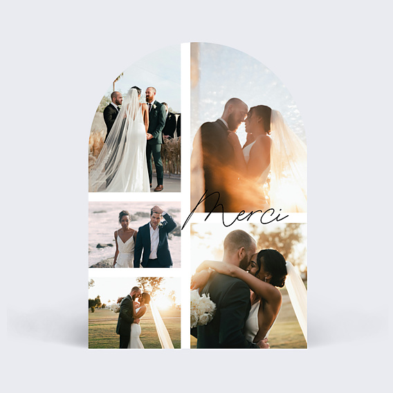 Remerciements mariage Beau Pêle-mêle