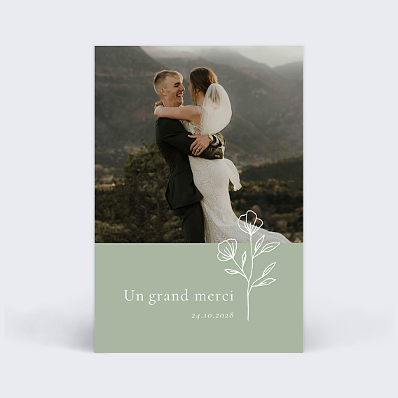 Remerciements mariage Soliflore