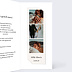 Carte remerciement mariage Bouquet Sauvage Intérieur Droit