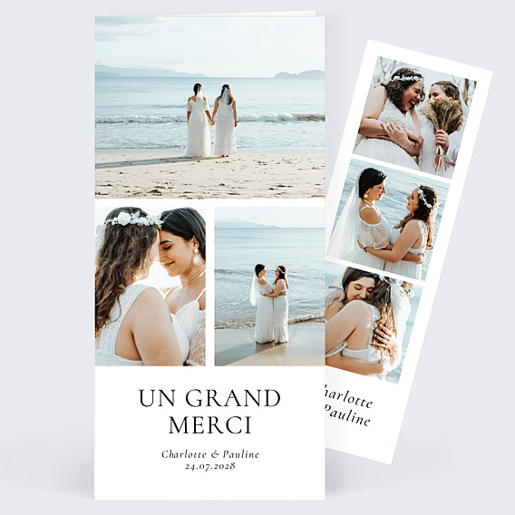 Remerciements mariage Multi Intemporel