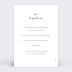 Carte remerciement mariage Nuances de gris Verso