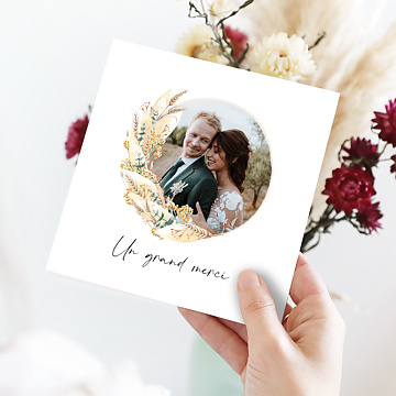 Remerciements Mariage Bohemia