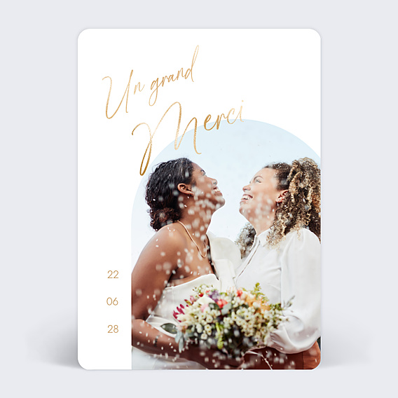 Remerciements mariage Arche