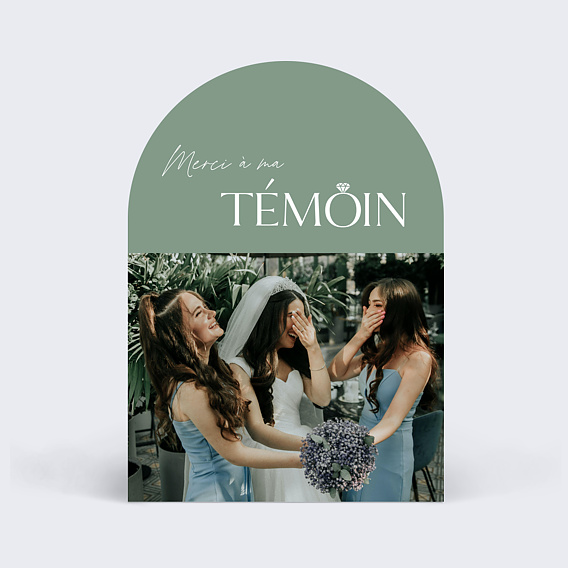 Carte remerciement mariage À ma Témoin