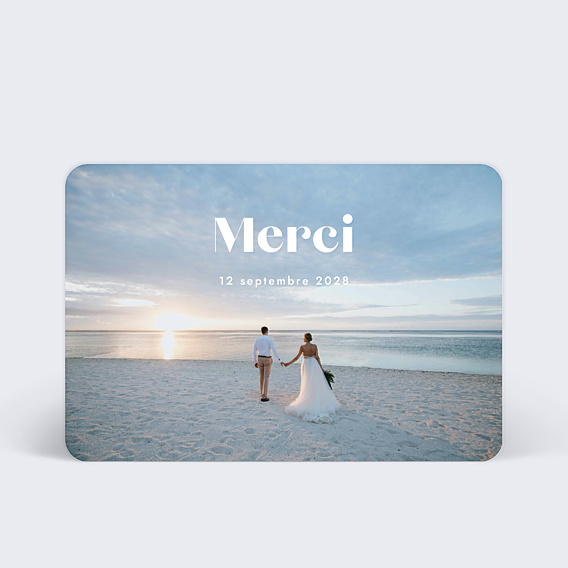 Remerciements mariage Pleine Page