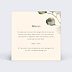 Carte remerciement mariage Eucalyptus Elégant Verso