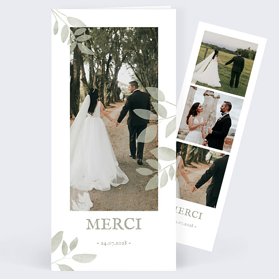 Remerciements mariage Jolis brins