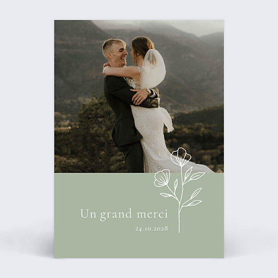 Remerciements mariage Soliflore
