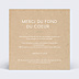 Remerciements mariage Feuilles kraft