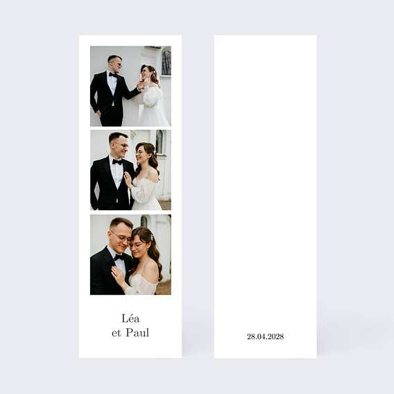 Remerciements mariage Ligne Blanche