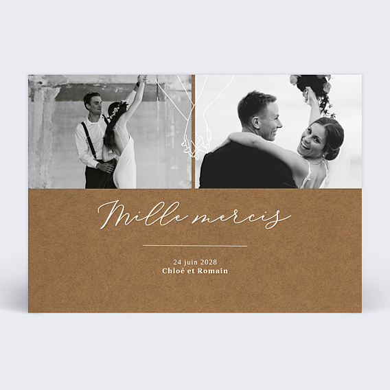 Remerciements mariage Célébration