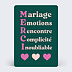 Carte remerciement mariage Acrostiche