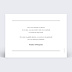 Carte remerciement mariage Linéal III Verso