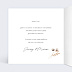 Carte remerciement mariage Couronne de Fleurs avec graines Intérieur Gauche