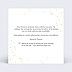 Carte remerciement mariage Pétillant Verso