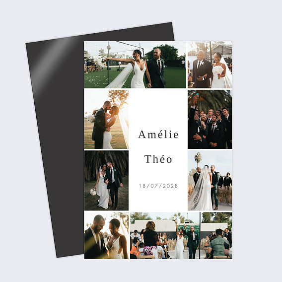 Carte remerciement mariage Belle Soirée