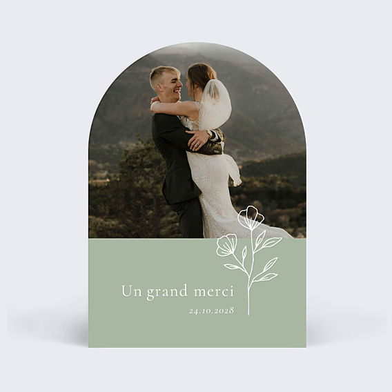 Remerciements mariage Soliflore