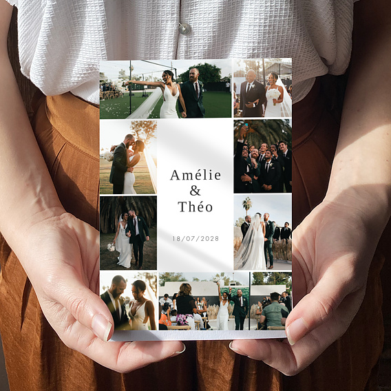 Carte remerciement mariage Belle Soirée Après 4