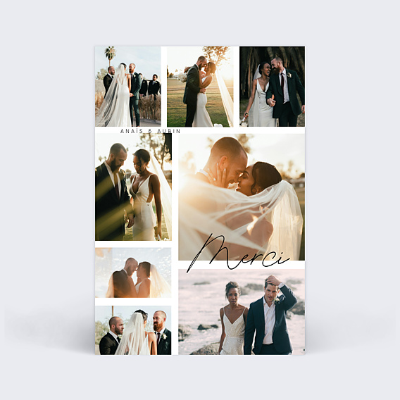 Remerciements mariage Beau Pêle-mêle