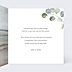Remerciements mariage Couronne Eucalyptus Minimaliste