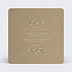 Carte remerciement mariage Couronne de Feuilles Verso