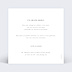 Carte remerciement mariage Jardin Sauvage Verso