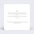 Carte remerciement mariage Ligne Blanche Verso