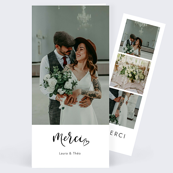 Remerciements mariage Harmonie Simple