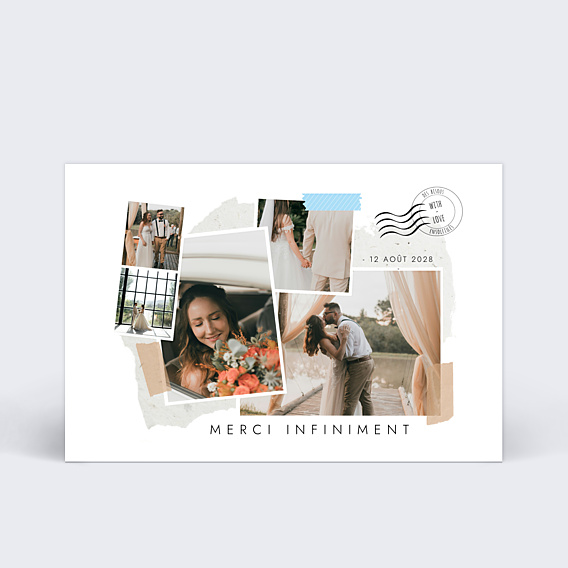 Remerciements mariage Scrapbooking