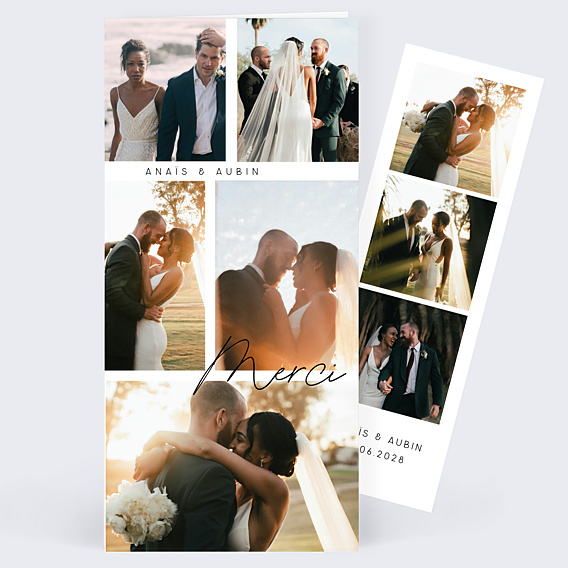 Remerciements mariage Beau Pêle-mêle