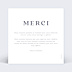 Remerciements mariage Pleine Page Minimaliste