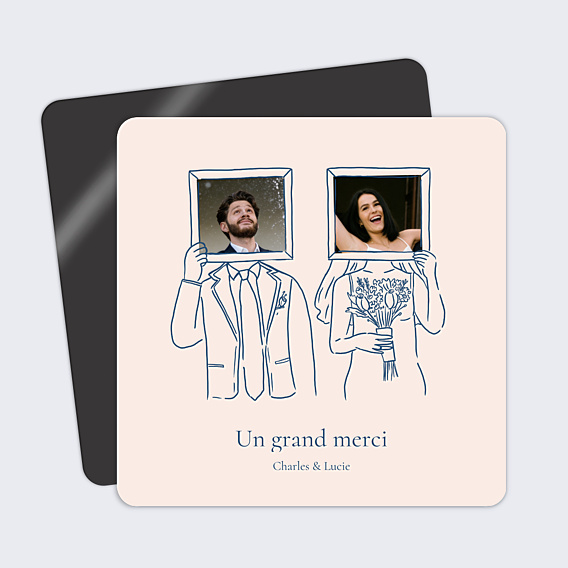 Remerciements mariage Memory
