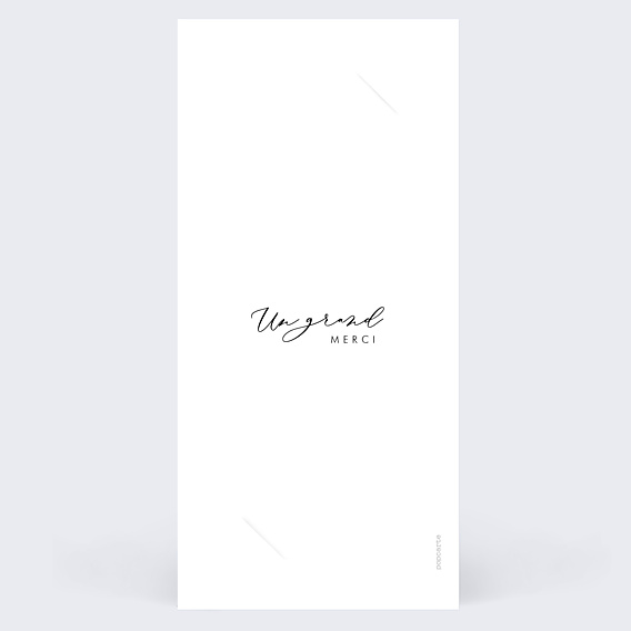 Remerciements mariage Effet Photo