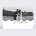 Carte remerciement mariage Vague d'Amour