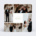 Remerciements mariage Etiquette Carré