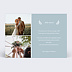 Carte remerciement mariage Etiquette végétal Verso