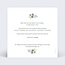 Carte remerciement mariage Petite Couronne Eucalyptus Verso