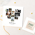 Carte remerciement mariage Pêle Mêle Coeur Graines à planter
