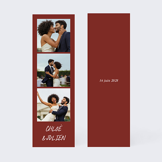 Remerciements mariage Coeurs enlacés