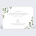 Remerciements mariage Cadre Eucalyptus