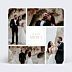 Remerciements mariage Etiquette Carré