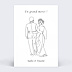 Remerciements mariage Portrait en ligne art
