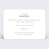 Remerciements mariage Typographie Bohème