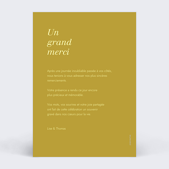Remerciements mariage Pêle-mêle d'amour