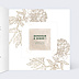 Carte remerciement mariage Merci fleuri avec graines Intérieur Droit