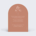 Carte remerciement mariage Botanica Verso