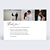 Remerciements mariage Merci Calligraphié