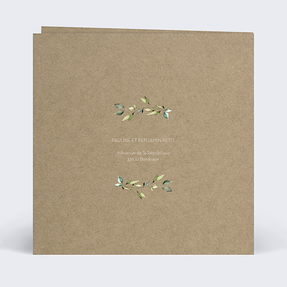 Remerciements mariage Modern Love II