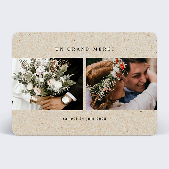 Remerciements mariage Bouquet Parfumé