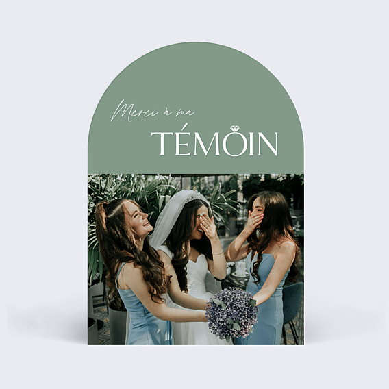 Remerciements mariage À ma Témoin